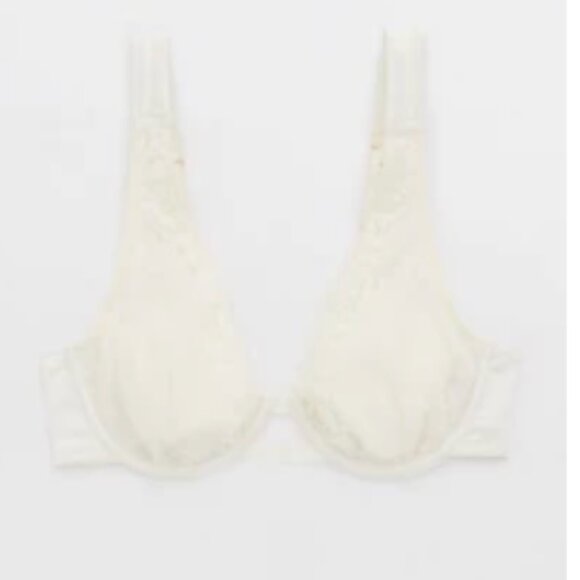 Aerie White Show Off Lace Unlined Bra - Picture 2 of 6